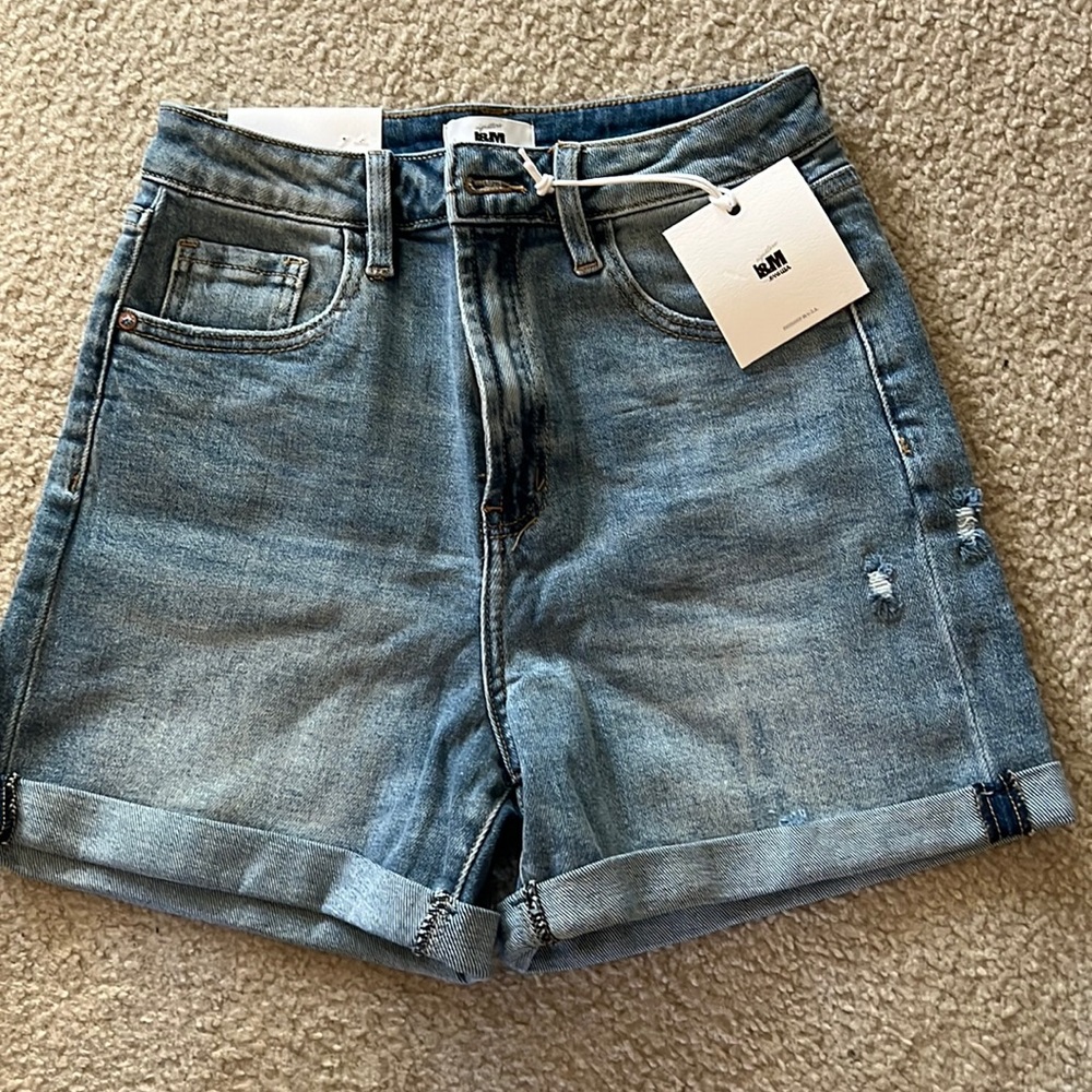 High Waisted Boyfriend Shorts